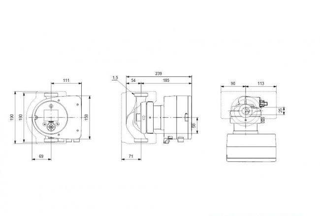 Насос циркуляционный Grundfos MAGNA3 25-60