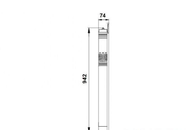 Скважинный насос GRUNDFOS SQE 1-125 1.68kW 1x200-240V 1.5m