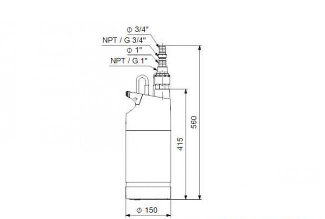 Колодезный насос Grundfos SB 3-45 A