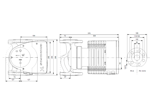 Насос циркуляционный Grundfos MAGNA1 50-60 F