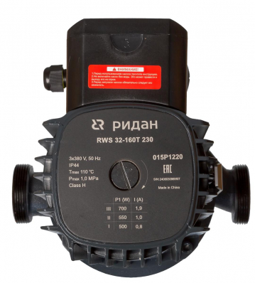Ридан 015P1220 — Насос RWS 32-160T 230, DN 32, PN 10, длина 230 мм, присоединение — резьба